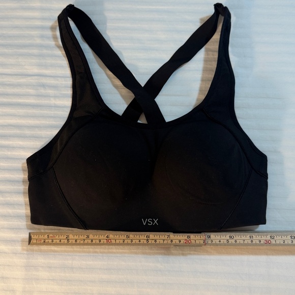 Victoria’s Secret VSX 34B Sports Bra – Black Racerback, Padded Molded Cups - Picture 9 of 12